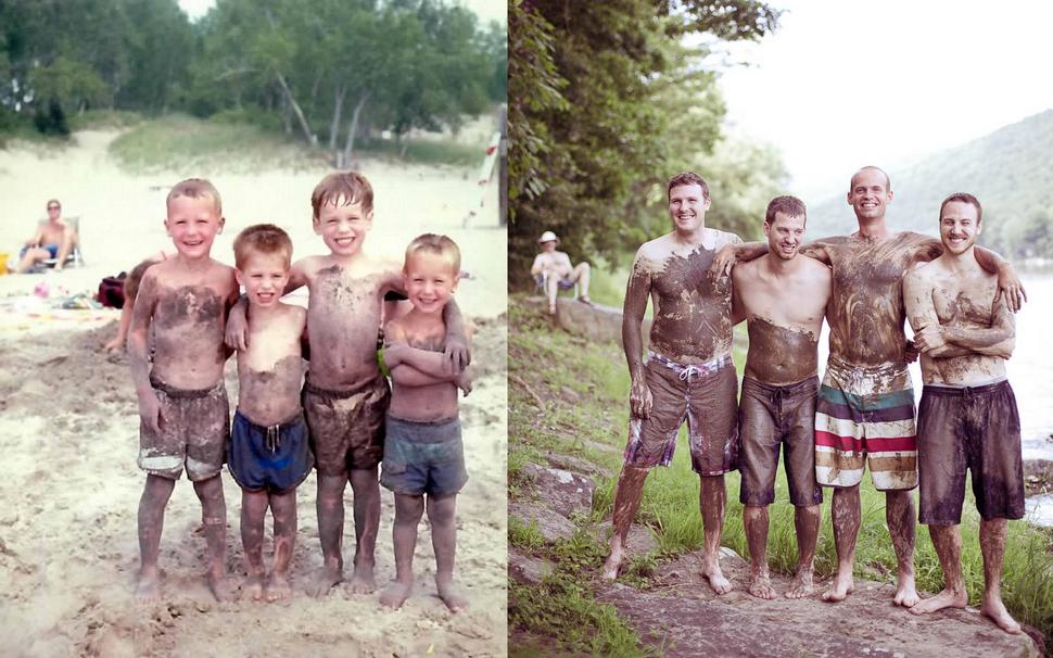 Estas personas se hicieron las mismas fotos a lo largo de los años. ¿Quieres ver cuánto han cambiado?