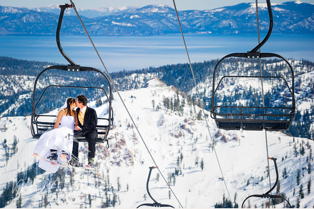 Las mejores fotos de bodas en invierno, en medio de la nieve