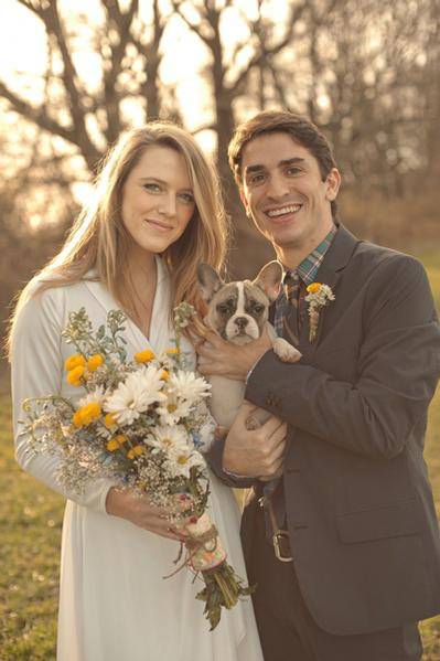 Mascotas fotografías de bodas con los novios y sus mascotas 2